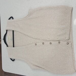 Eddie Bauer Cream Vest Men' Small